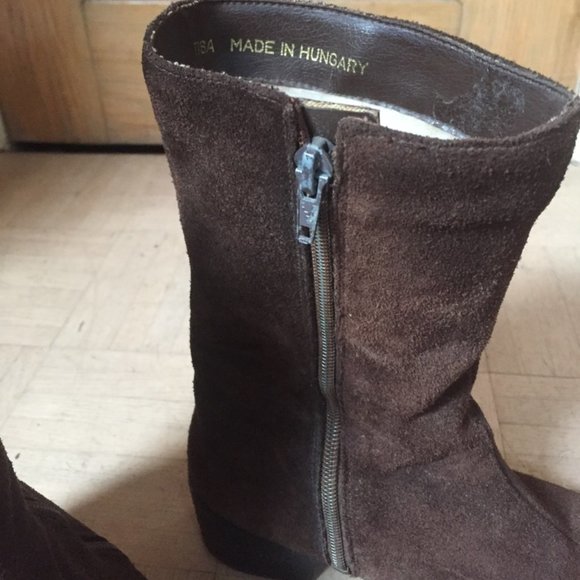 Warm Suede Women's Winter Low Boots - Picture 3 of 5